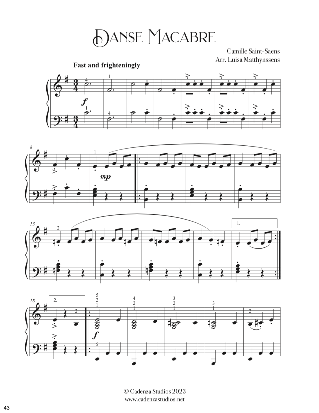 Easy Classical Piano Arrangements for Early Intermediate and Hobby